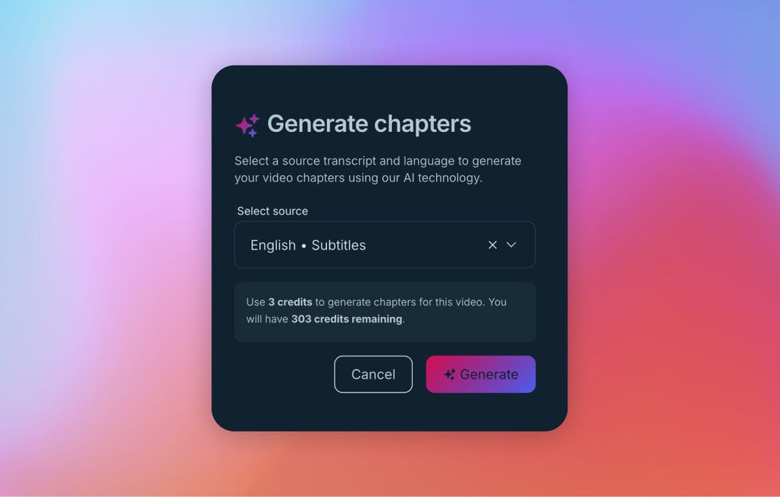 Generieren von KI Chapters mit Ignite