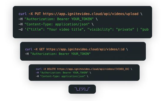 Code Examples from the Ignite API