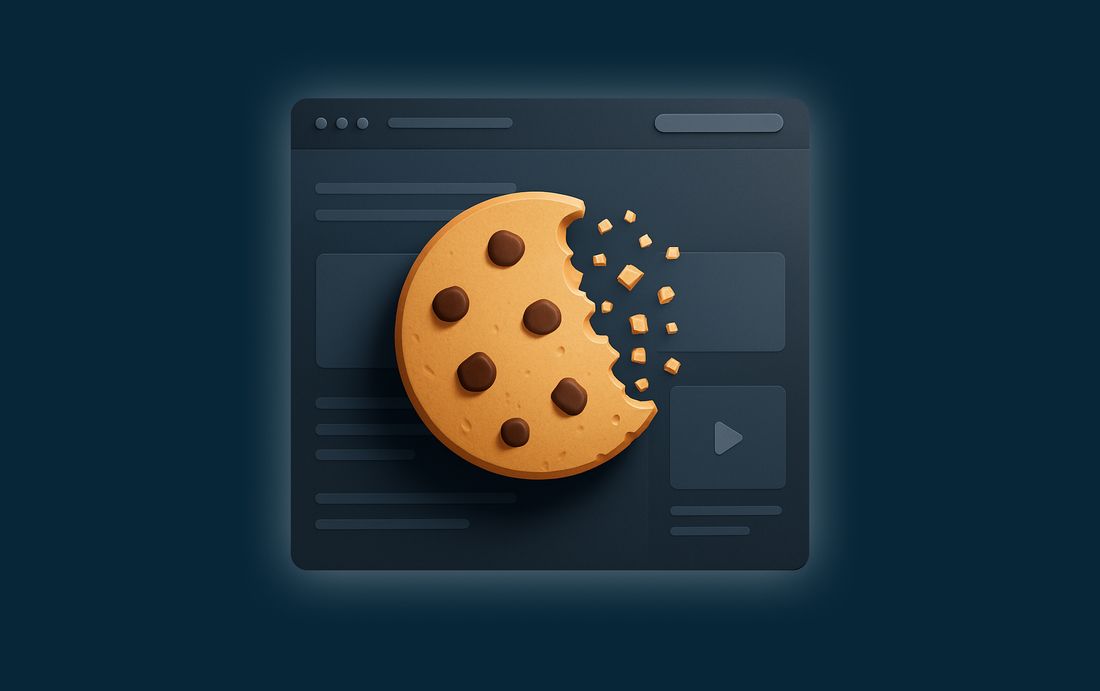 a huge cookie on a website