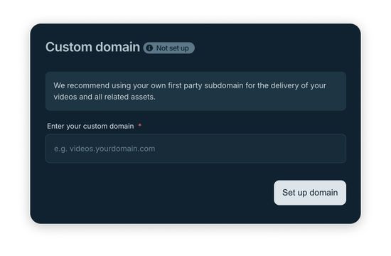 Custom Domain erstellen im Backend