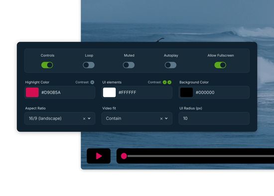 A player that you can control and design to your needs