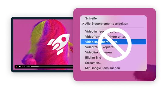 MP4-Dateien kann man einfach runterladen