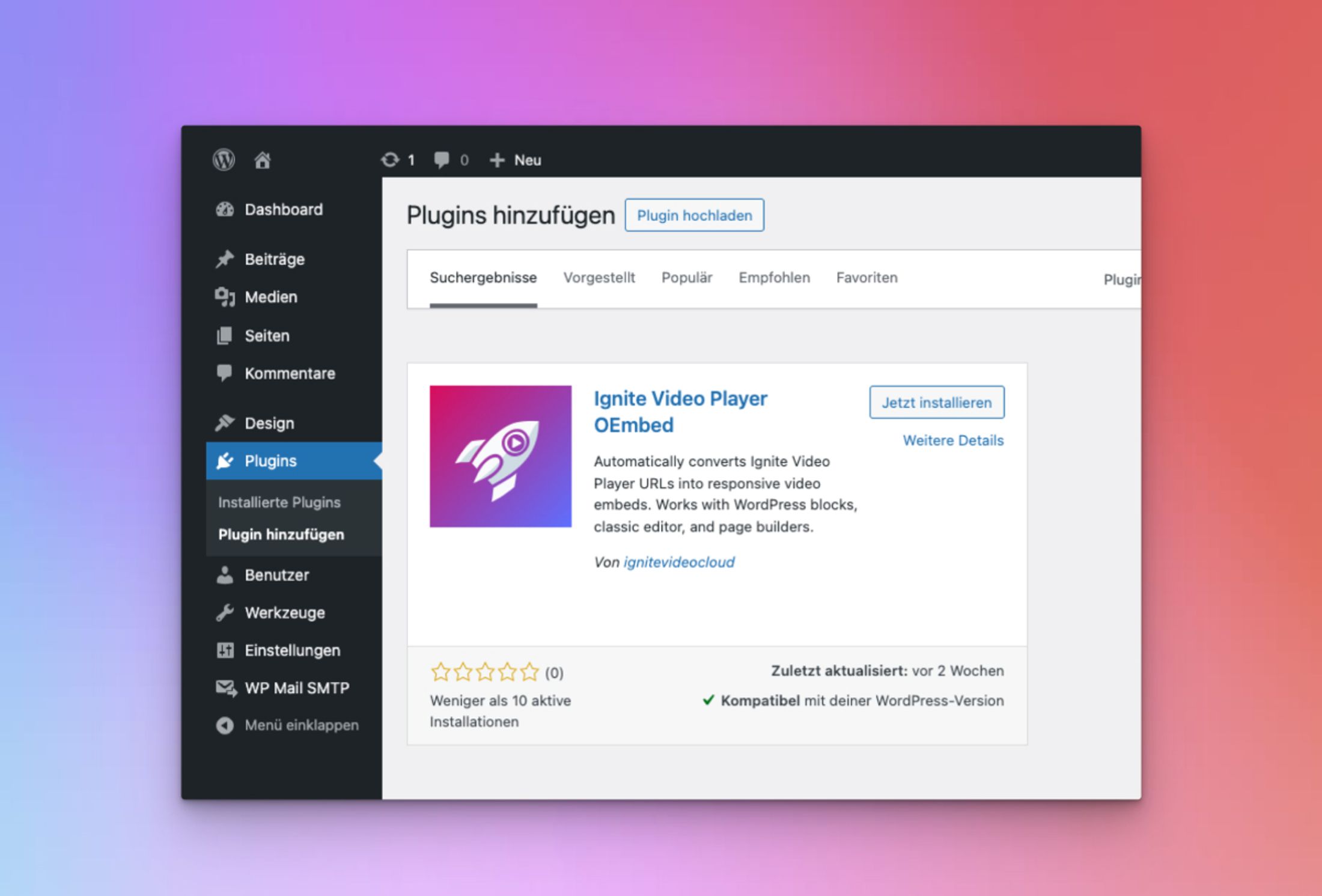 Ignite Video Wordpress Plugin