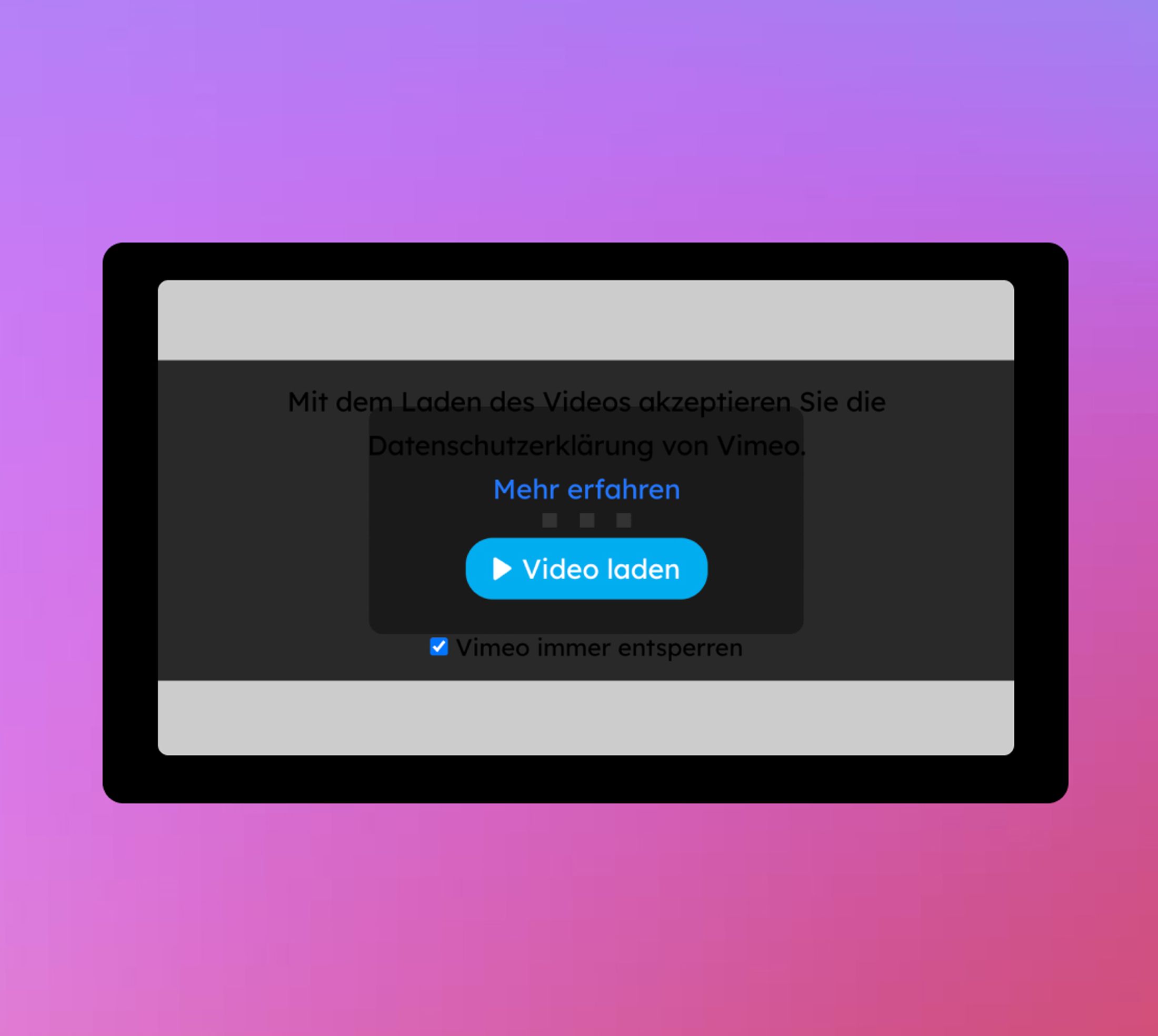 Example of a gdpr 2 click option where with bad contrast